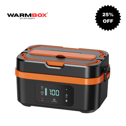 WarmBox™️ Portable Rechargeable Stainless Steel Electric Lunch Box